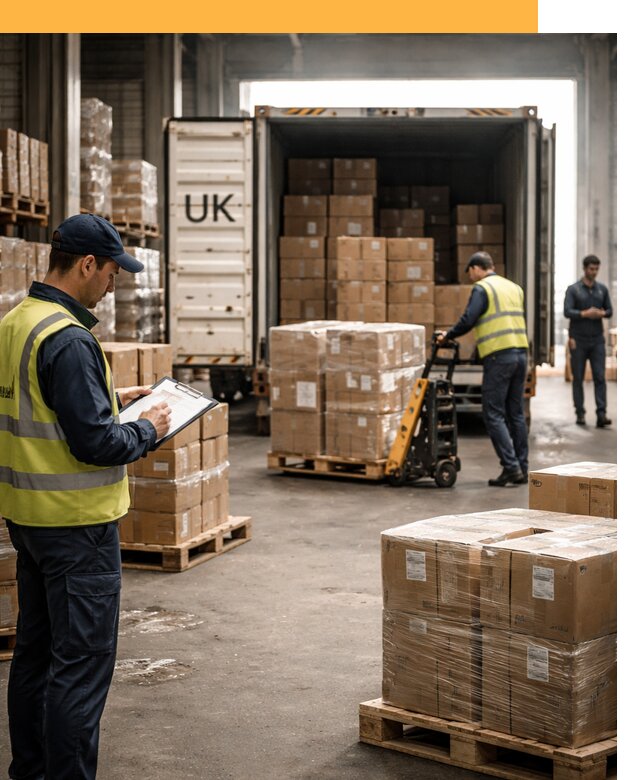 Доставка грузов из Великобритании с таможенным оформлением от 12751