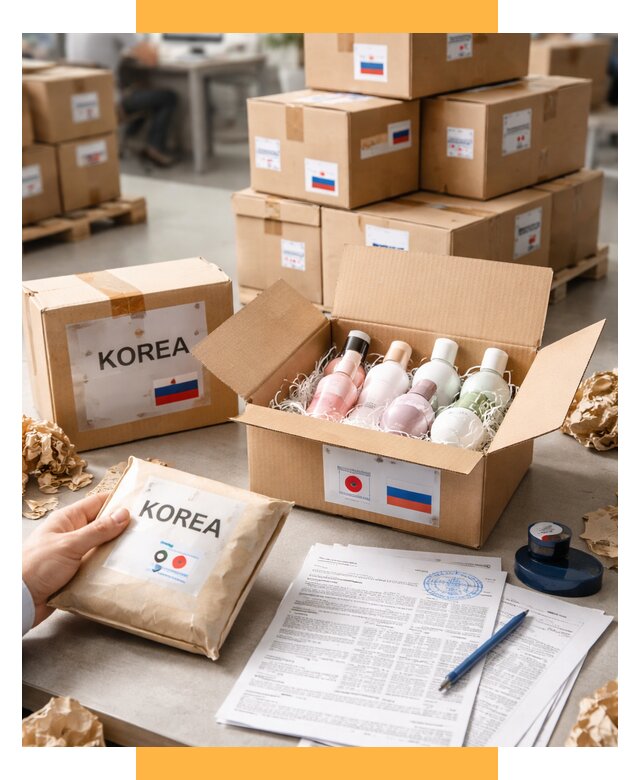 Доставка косметики из Кореи от 8671 р. под ключ | СетСервис-Блб