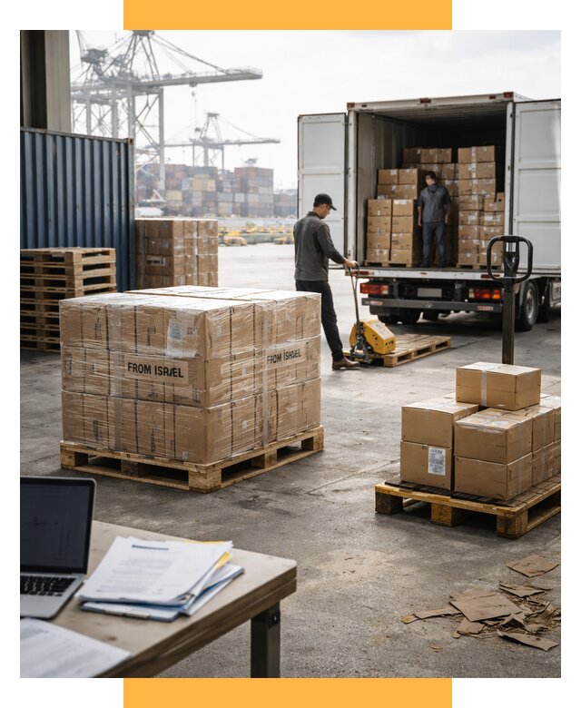 Доставка грузов из Израиля от 15302 р., логистика от СетСервис-Блб