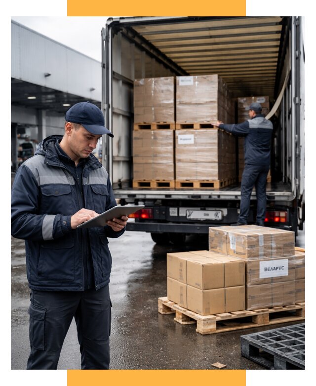 Доставка грузов из Беларуси от 15302 р. логистика СетСервис-Блб