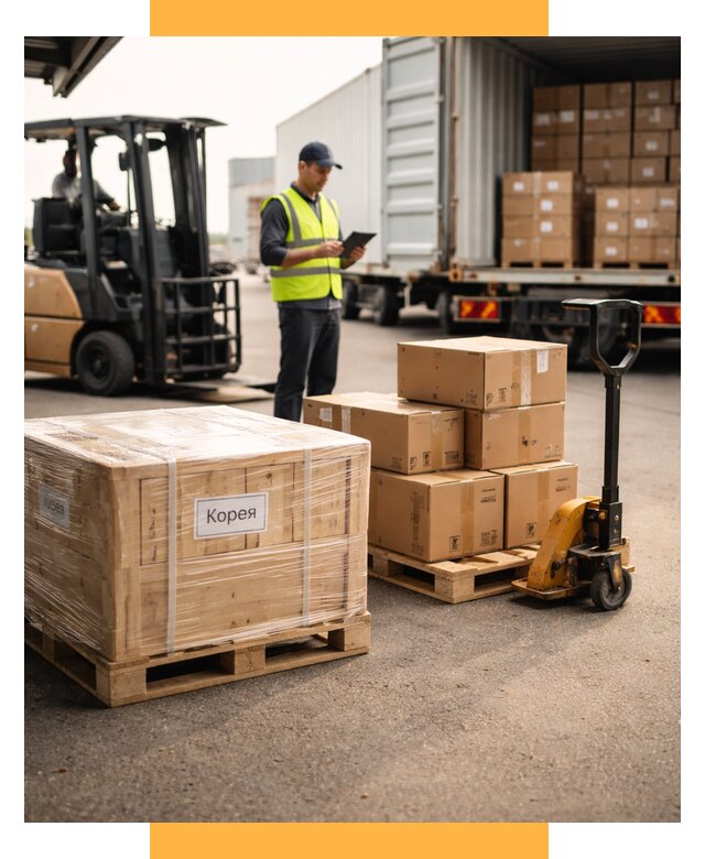 Доставка грузов в Корею из России от 35704 р. | СетСервис-Блб