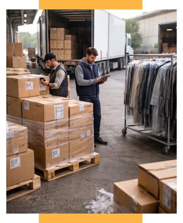 Перевозка и доставка одежды из Китая от 7651 р., СетСервис-Блб