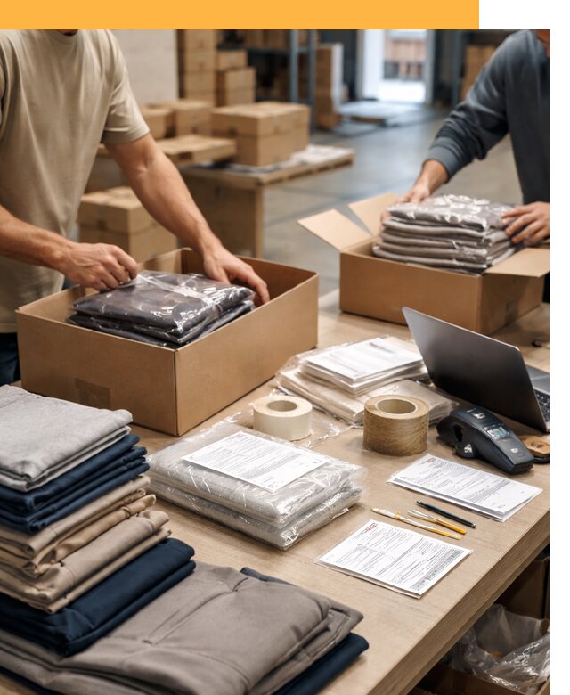 Перевозка одежды по миру от 7651 руб. с таможенным оформлением